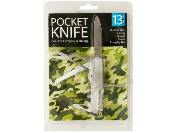 Case of 24 - 13 Function Pocket Tool Knife