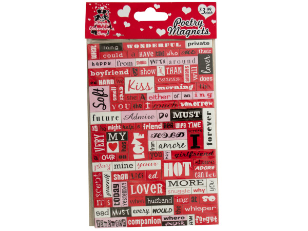 Case of 24 - Valentine's Day Poetry Conversation Magnets