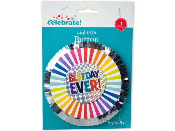 Case of 25 - Best Day Ever Light Up Button