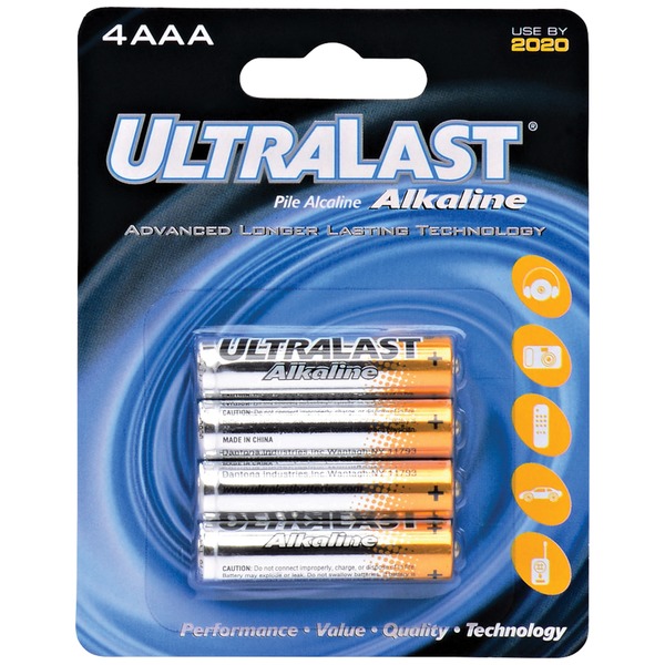 4PK CARDED AAA BATT