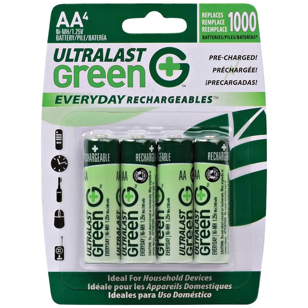 4PK CARDED AA BATTERIES