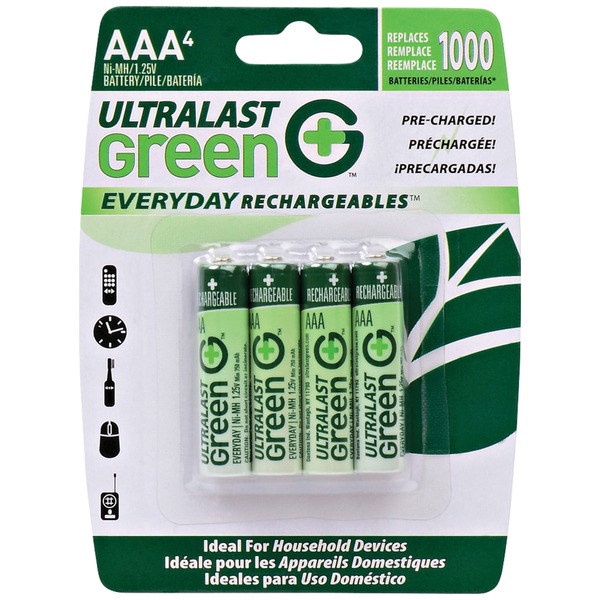 4PK NIMH CARDED AAA BATT