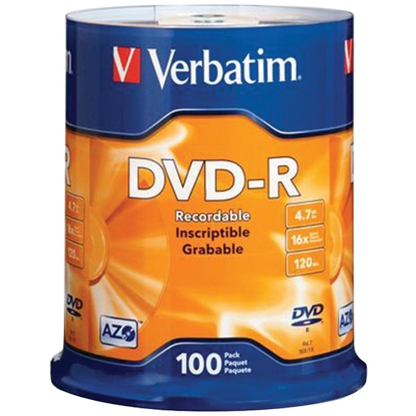 4.7GB DVD-R 100CT SPINDLE