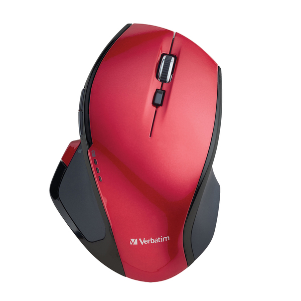 WRLS 8BUTN DLX MOUSE RED