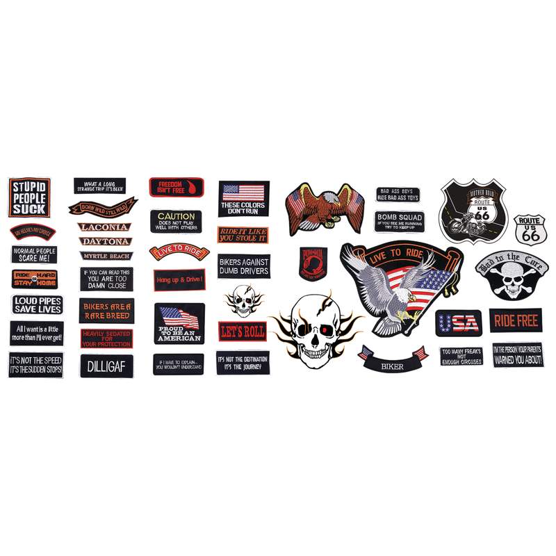 42PC EMBROIDERED PATCH SET