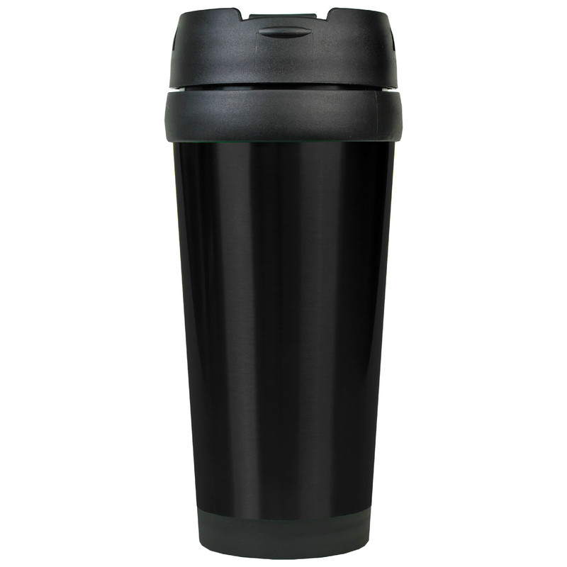 16oz Black Laserable Trvl Mug