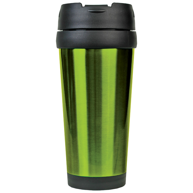 16oz Green Laserable Trvl Mug