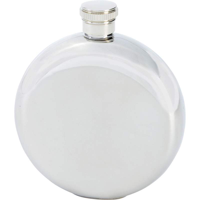 5OZ ROUND SOLID SS FLASK