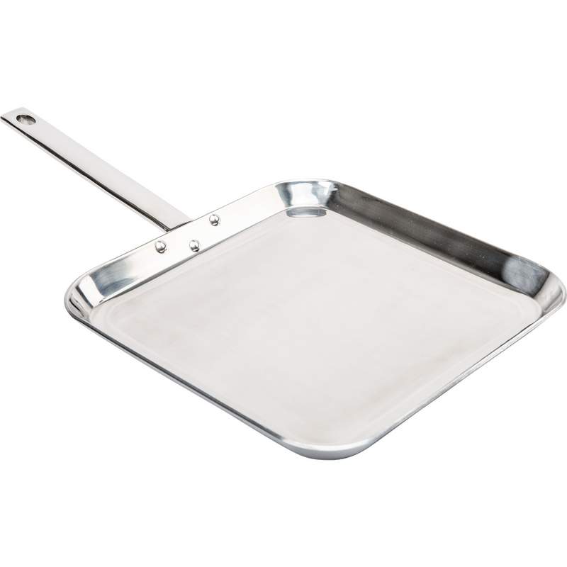 S.S 11"  INCH SQUARE GRIDDLE
