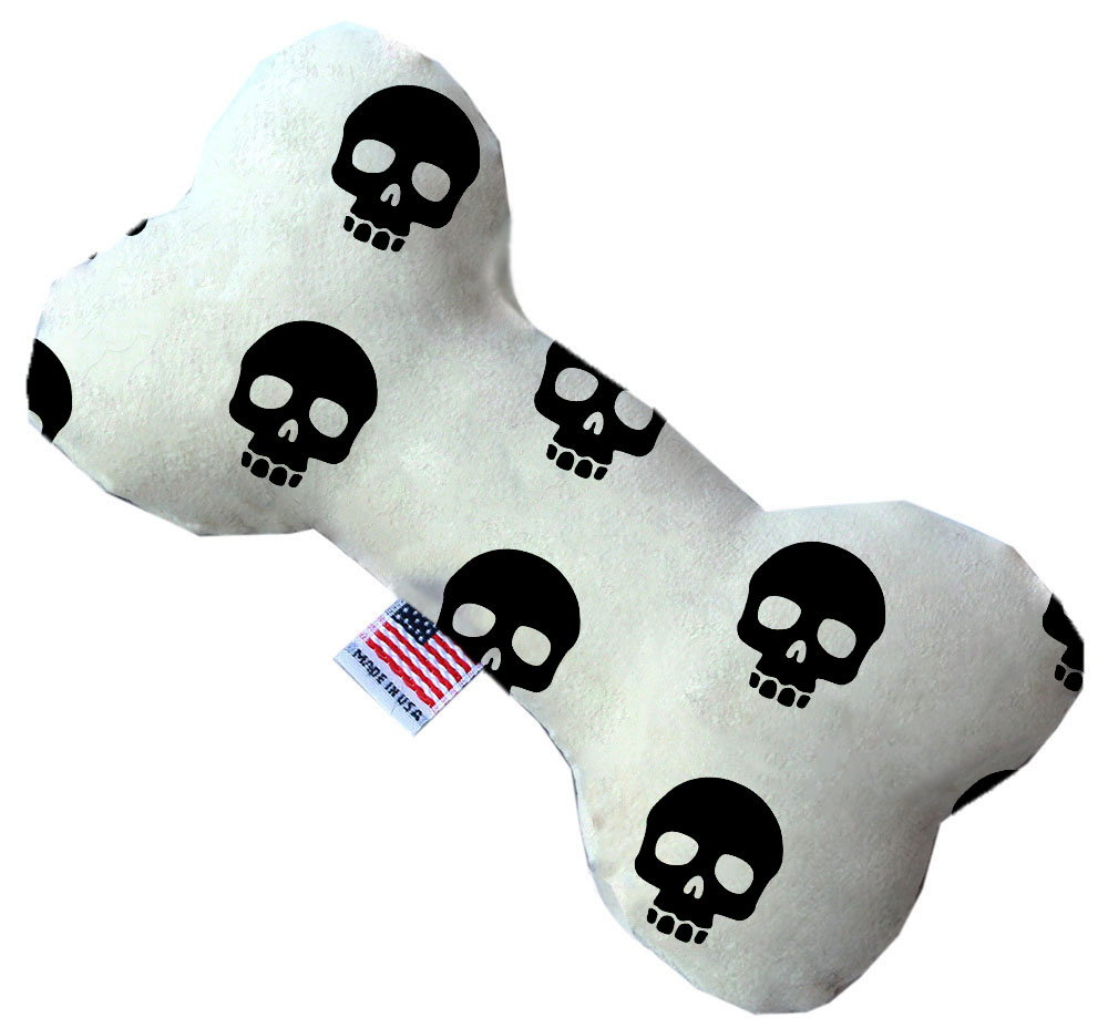 Skulls 6 inch Canvas Bone Dog Toy