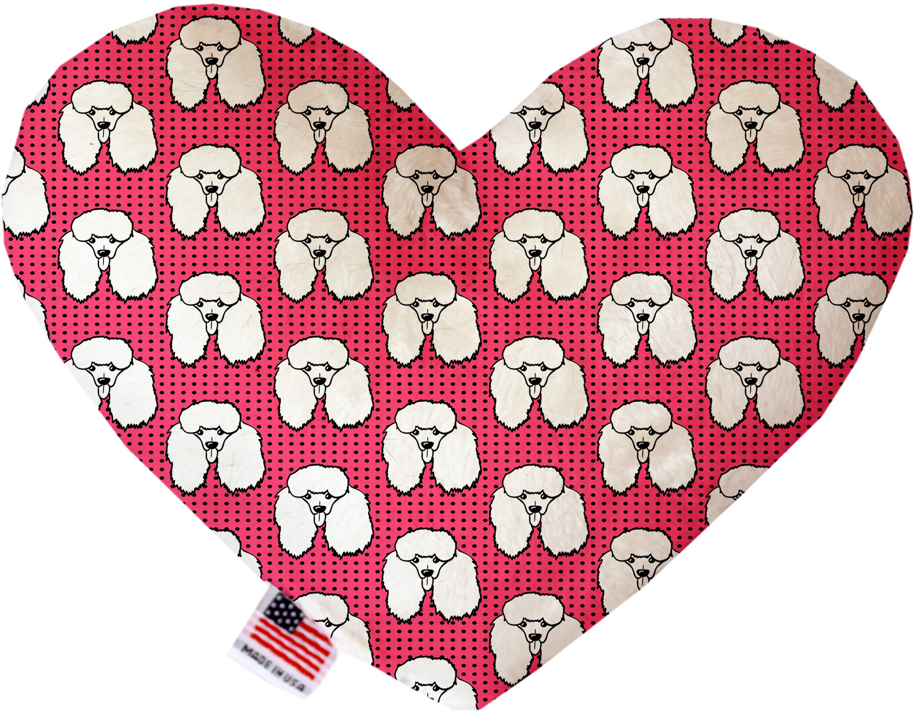 Pretty Poodles 8 inch Heart Dog Toy