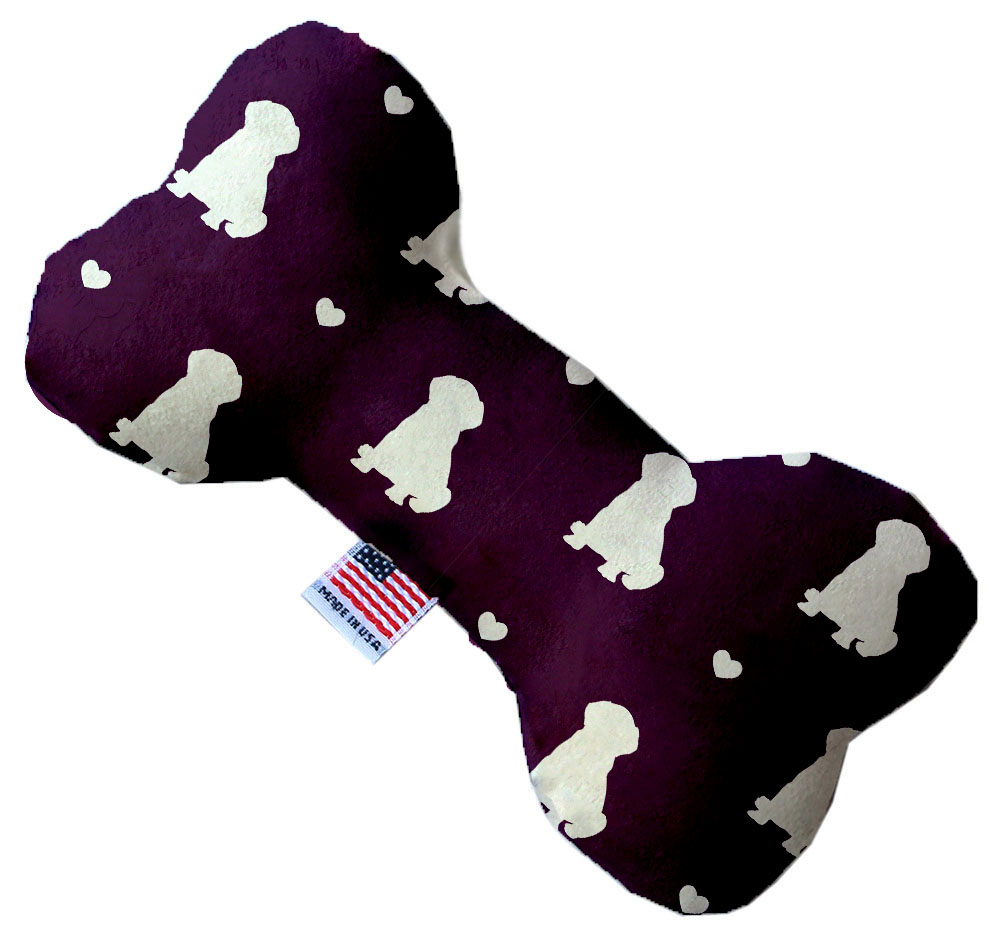 Purple Puppy Love 10 inch Bone Dog Toy