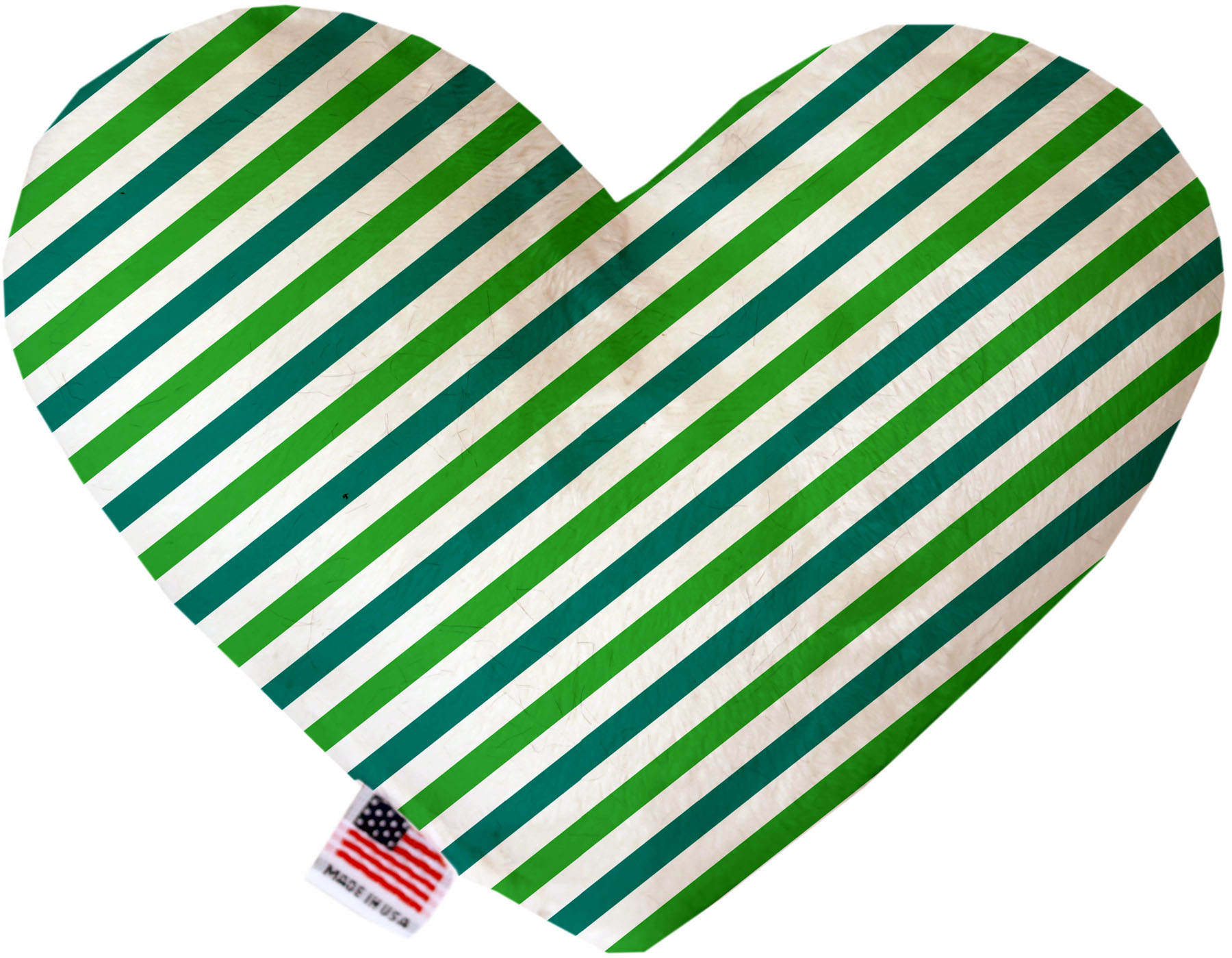 Lucky Stripes 8 inch Heart Dog Toy