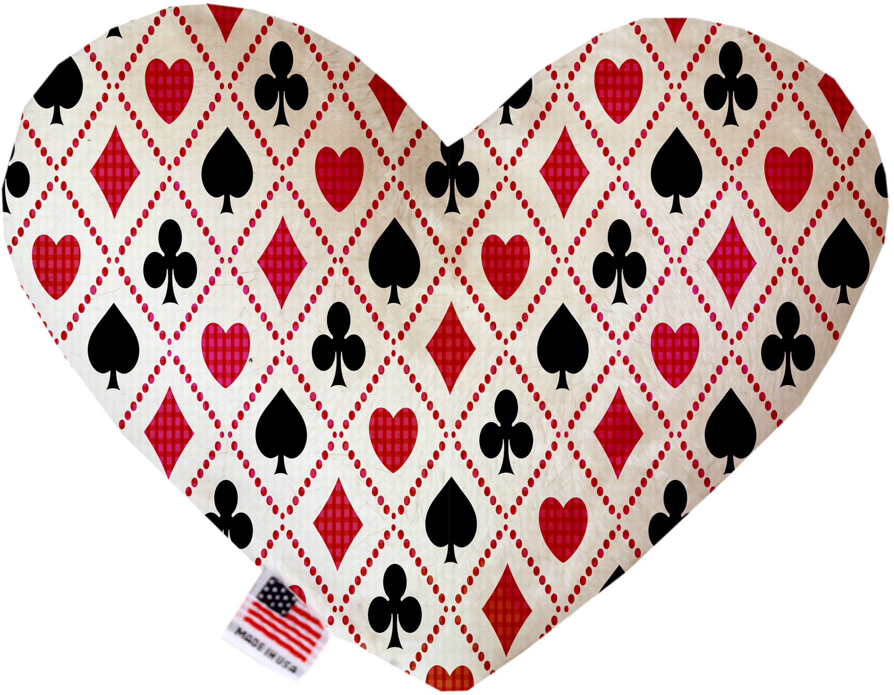 Deck of Cards 8 Inch Heart Dog Toy