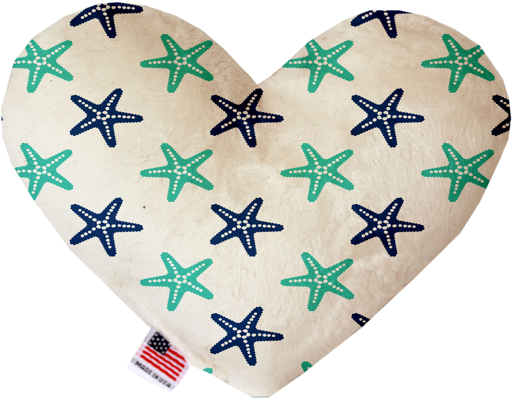 Starfish 6 Inch Heart Dog Toy