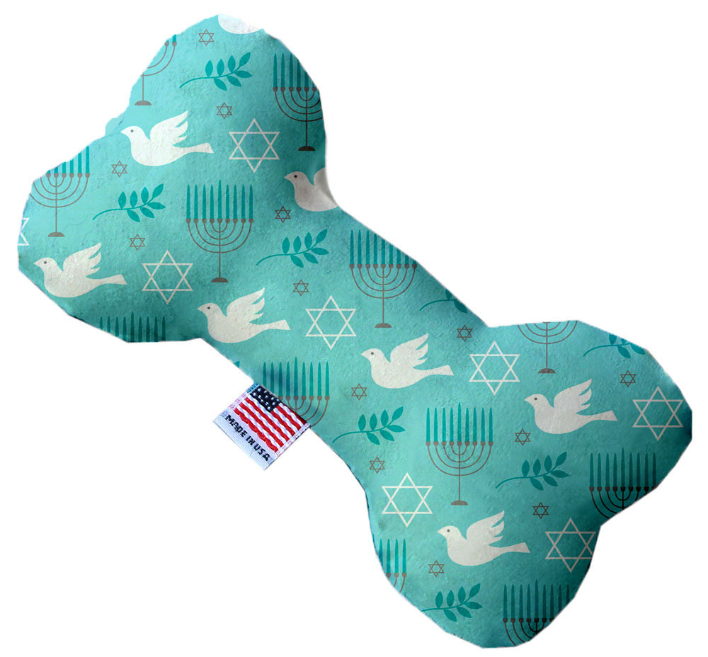 Peace and Hannukah 8 Inch Bone Dog Toy