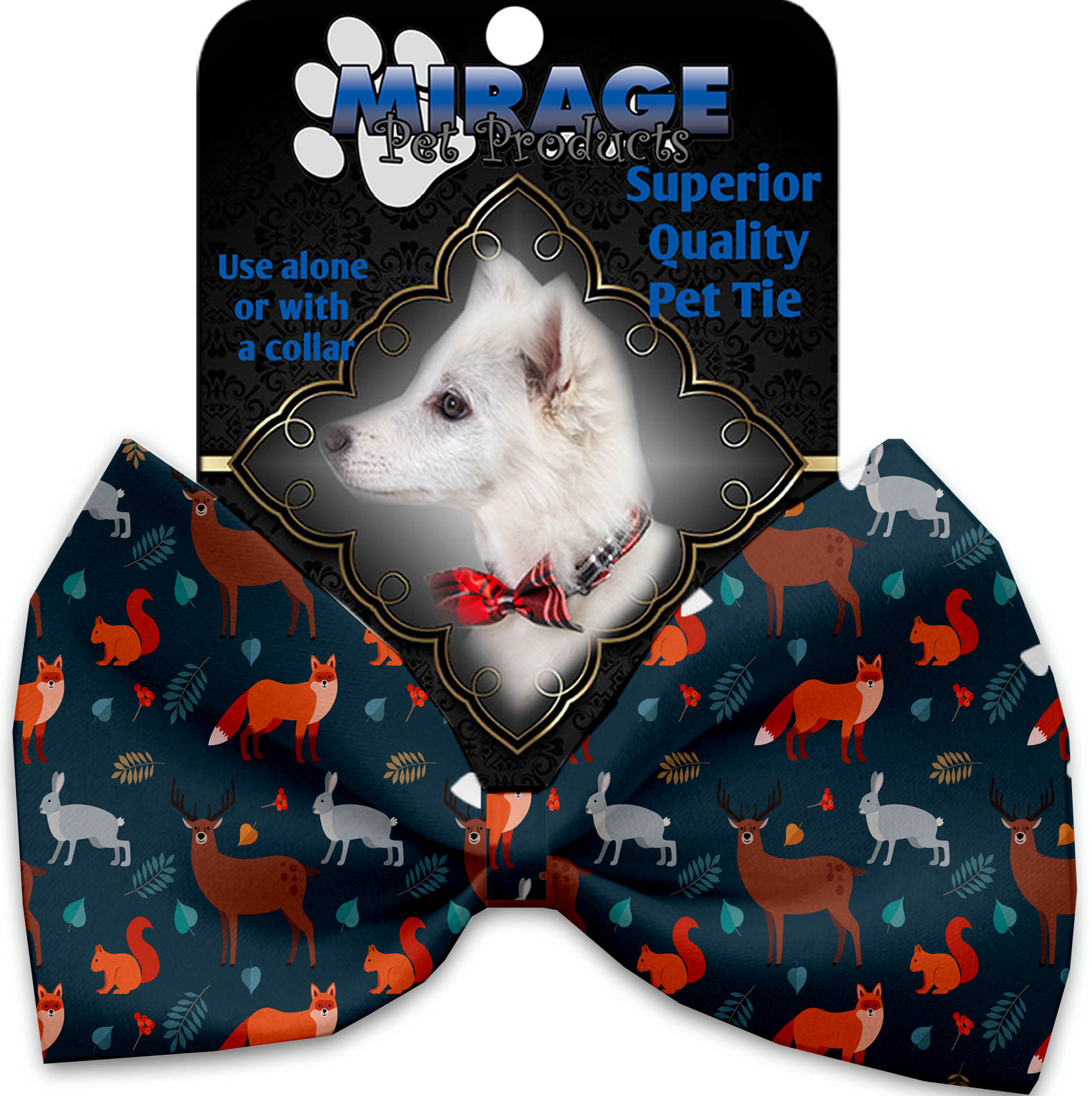 Fall Friends Pet Bow Tie Collar Accessory with Velcro