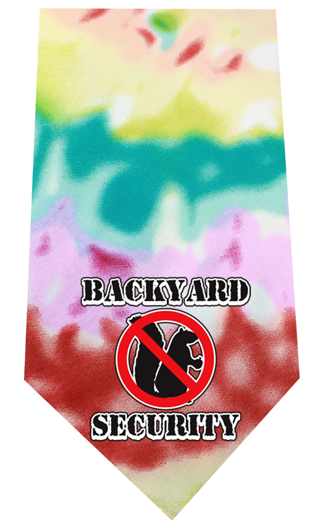 Back Yard Security Screen Print Bandana Tie Dye