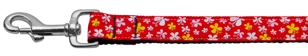 Butterfly Nylon Ribbon Collar Red 1 wide 4ft Lsh