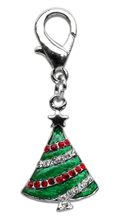 Holiday lobster claw charms / zipper pulls Christmas Tree
