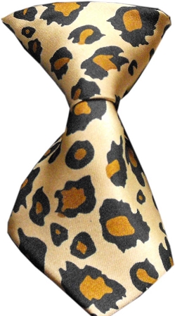 Dog Neck Tie Leopard