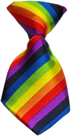 Dog Neck Tie Rainbow