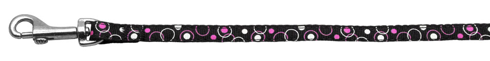 Retro Nylon Ribbon Collar Black 3/8 wide 6Ft Lsh