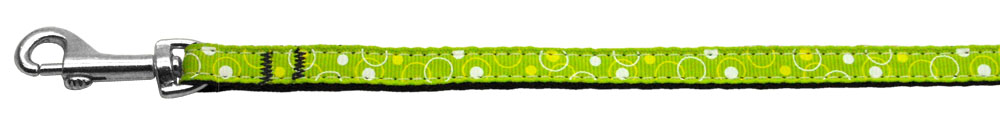 Retro Nylon Ribbon Collar Lime Green 3/8 wide 6Ft Lsh