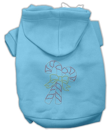 Candy Cane Hoodies Baby Blue L