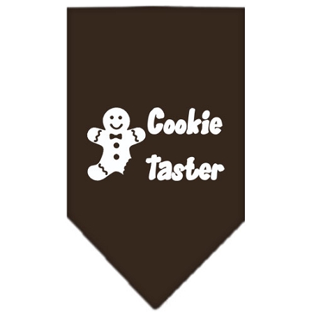 Cookie Taster Screen Print Bandana Cocoa Small