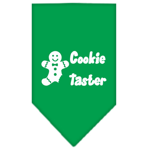 Cookie Taster Screen Print Bandana Emerald Green Large