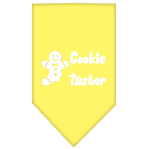 Cookie Taster Screen Print Bandana Yellow Small