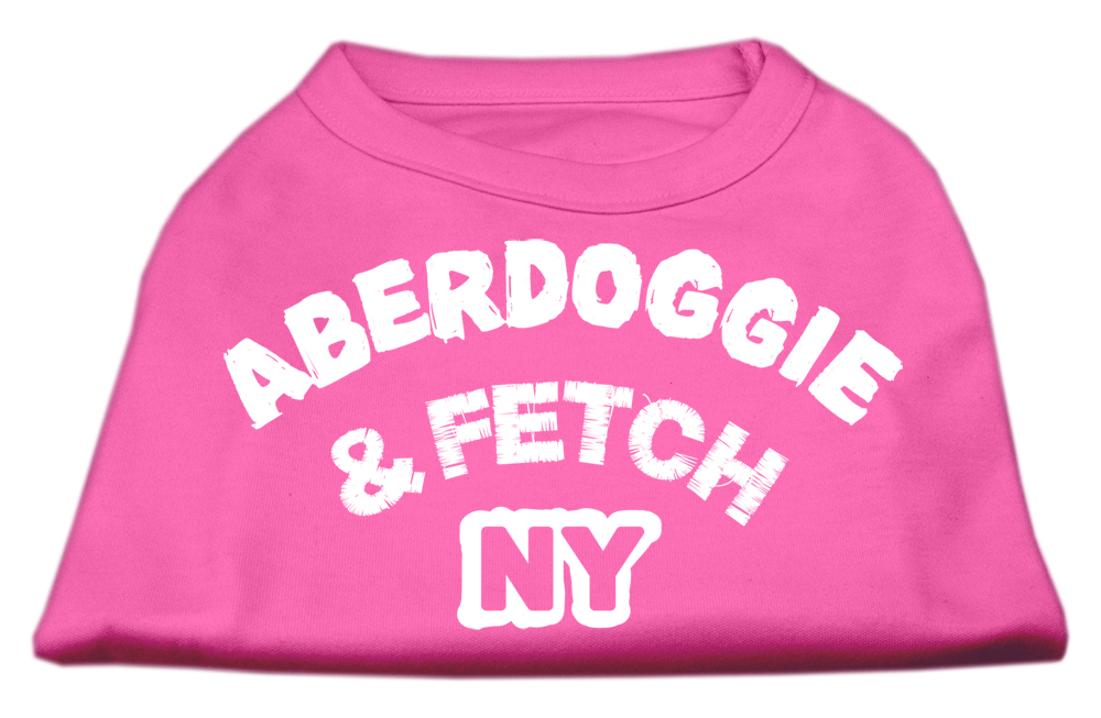 Aberdoggie NY Screenprint Shirts Bright Pink Lg