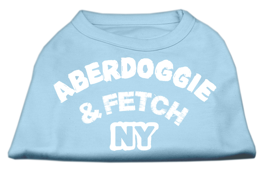 Aberdoggie NY Screenprint Shirts Baby Blue Lg