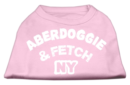 Aberdoggie NY Screenprint Shirts Light Pink XXL