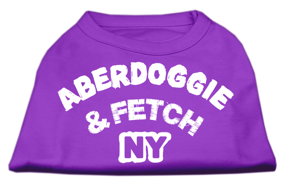 Aberdoggie NY Screenprint Shirts Purple Lg