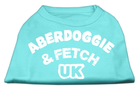 Aberdoggie UK Screenprint Shirts Aqua Sm