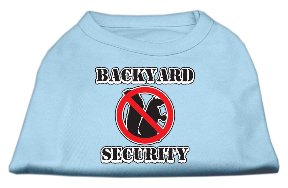 Backyard Security Screen Print Shirts Baby Blue S