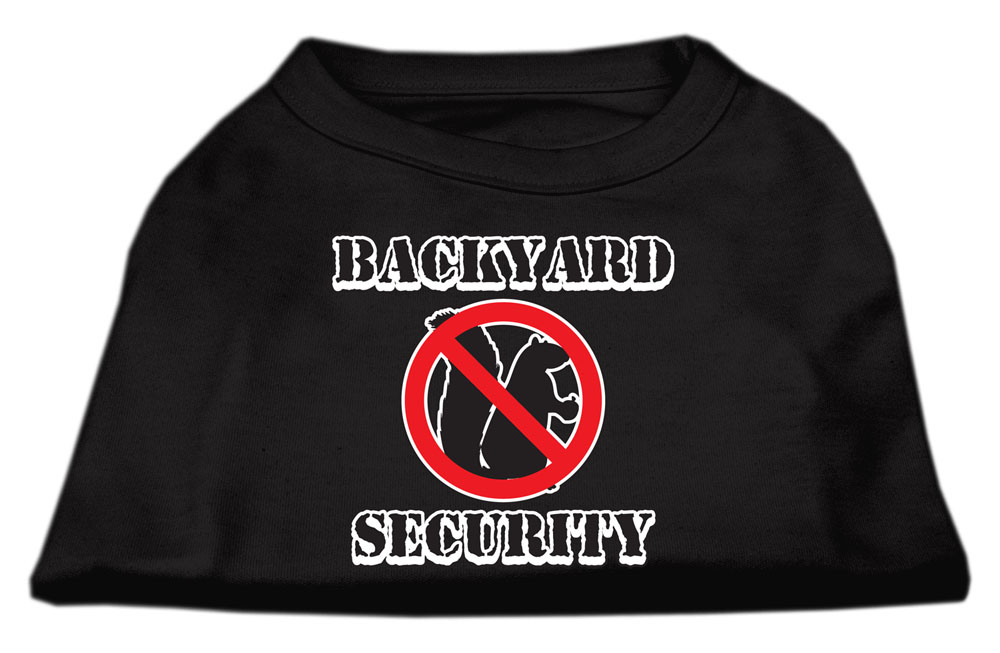 Backyard Security Screen Print Shirts Black L