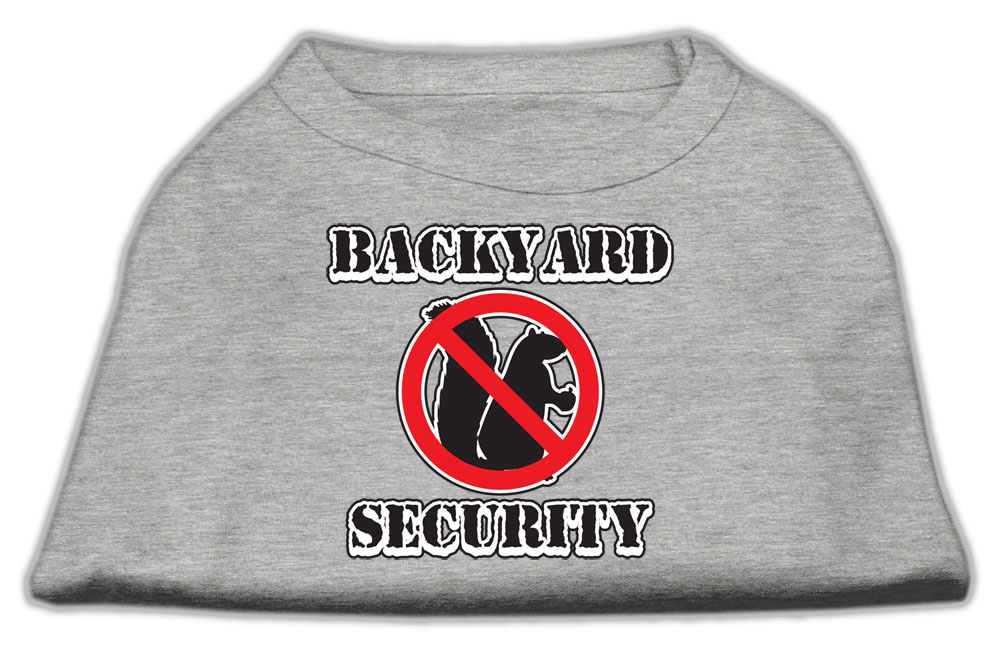 Backyard Security Screen Print Shirts Grey S