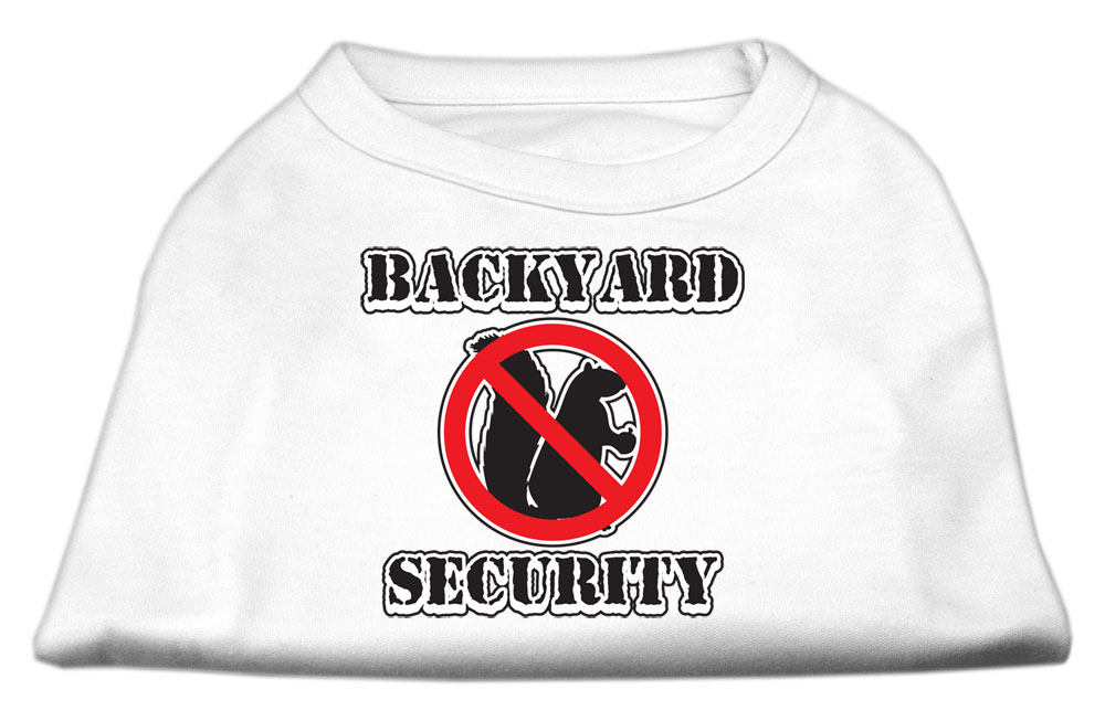 Backyard Security Screen Print Shirts White M