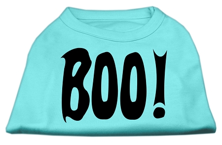 BOO! Screen Print Shirts Aqua Sm
