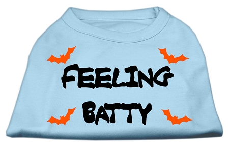 Feeling Batty Screen Print Shirts Baby Blue Lg