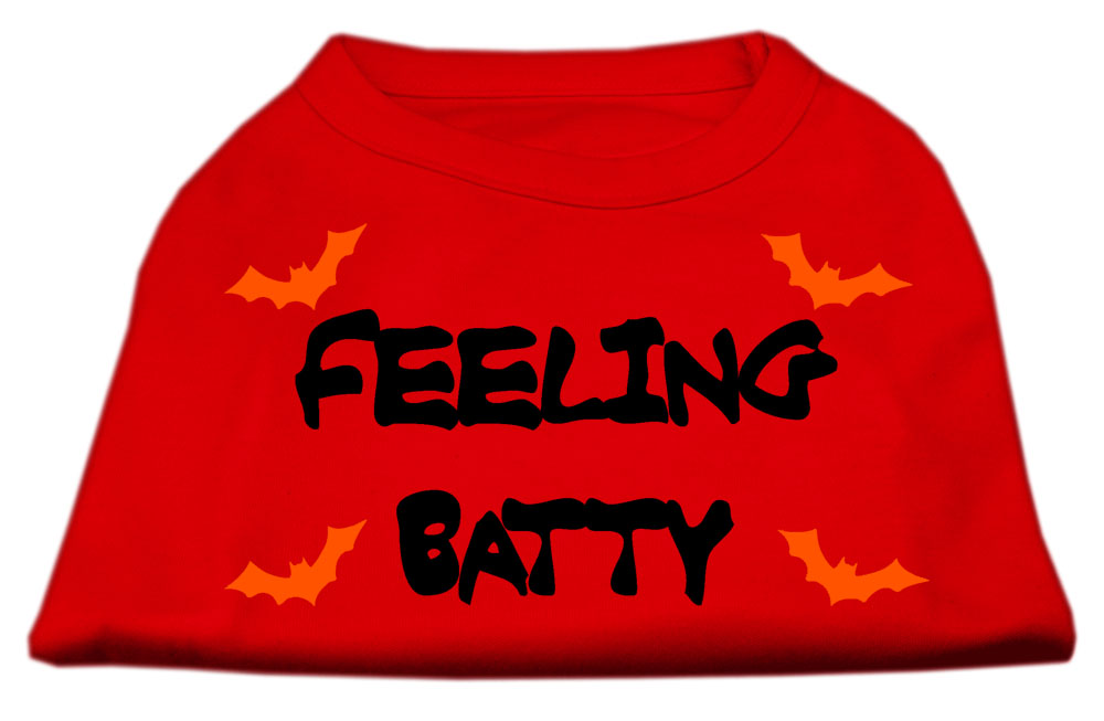 Feeling Batty Screen Print Shirts Red XXL