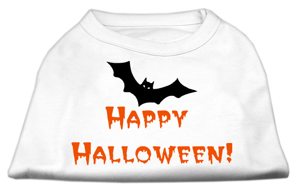 Happy Halloween Screen Print Shirts White XXL