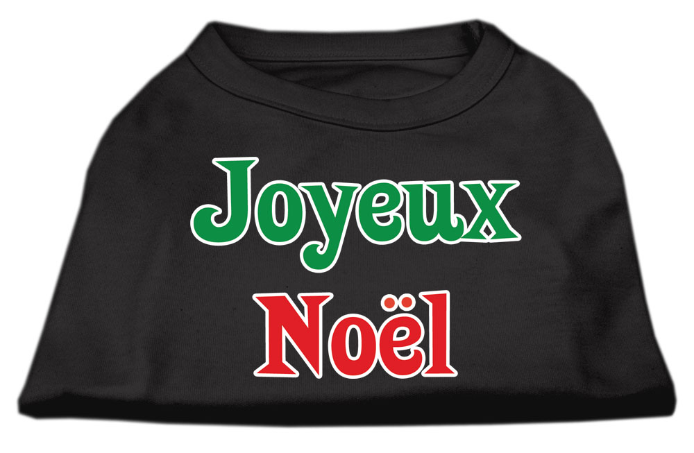 Joyeux Noel Screen Print Shirts Black XXXL