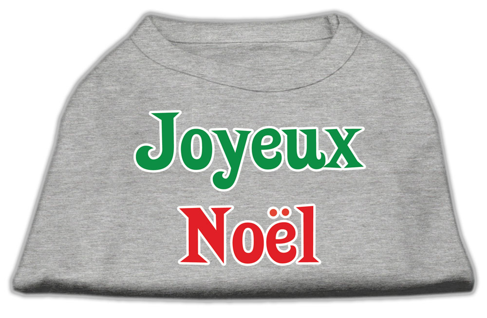 Joyeux Noel Screen Print Shirts Grey XXL
