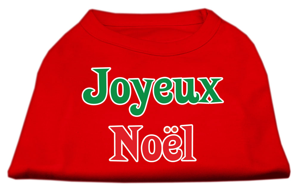 Joyeux Noel Screen Print Shirts Red XXL