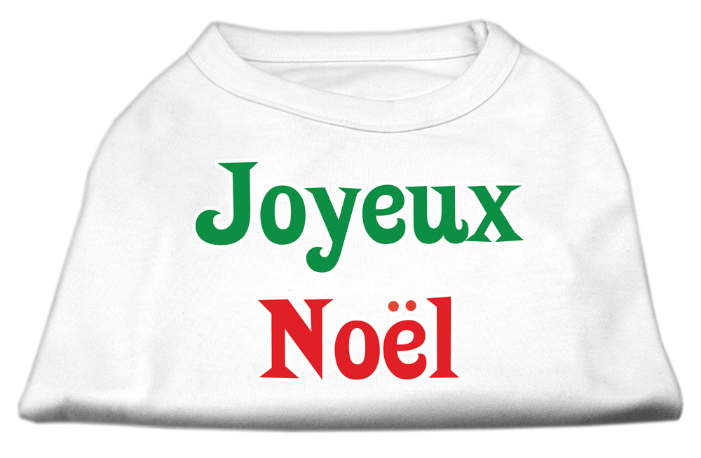 Joyeux Noel Screen Print Shirts White XXL