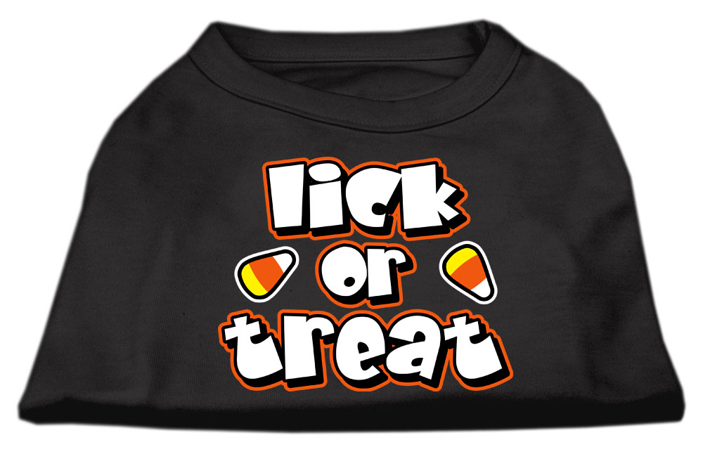 Lick Or Treat Screen Print Shirts Black L